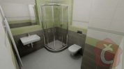  Koupelna s rohovým sprchovým koutem